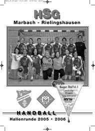 HANDBALL - HSG Marbach/Rielingshausen