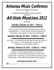 All-State Musicians 2012 - asboa