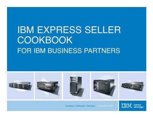 IBM EXPRESS SELLER COOKBOOK
