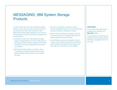 IBM EXPRESS SELLER COOKBOOK