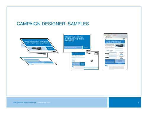 IBM EXPRESS SELLER COOKBOOK