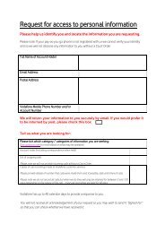 Personal Information Request Form - Vodafone