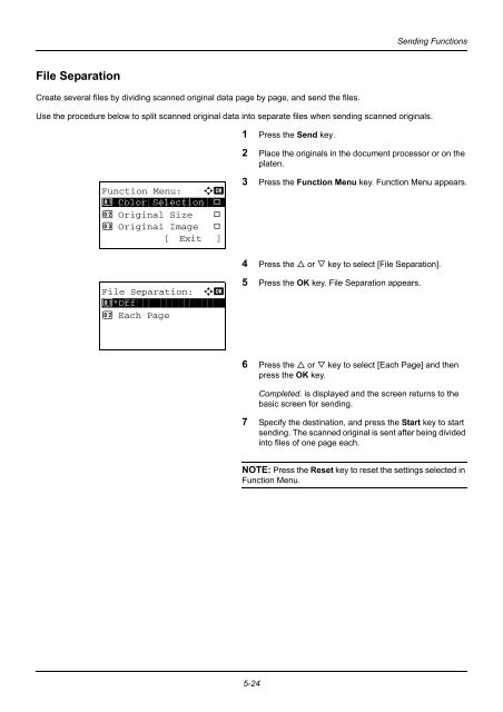 user manual - Utax