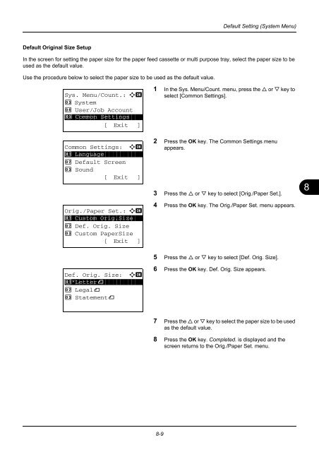 user manual - Utax