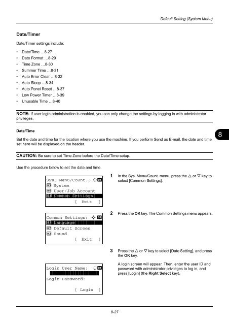 user manual - Utax