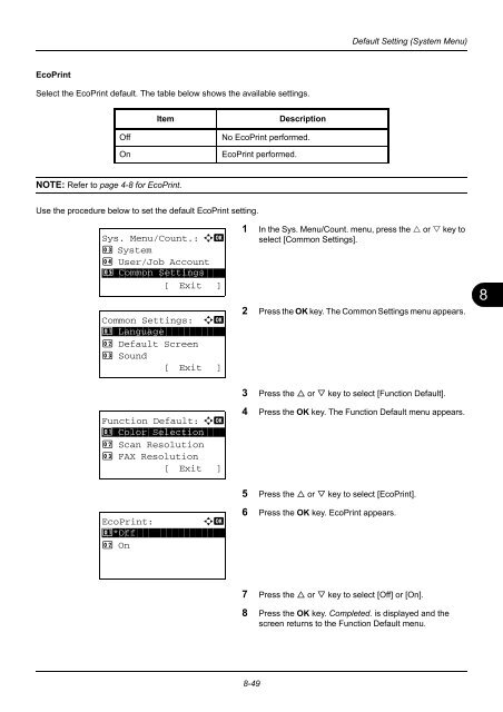 user manual - Utax