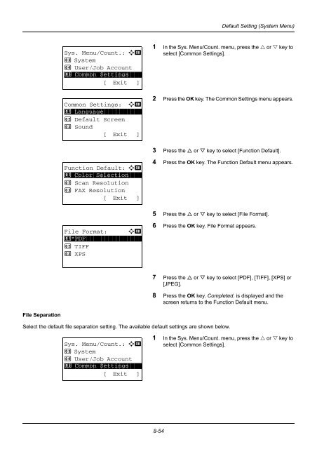 user manual - Utax