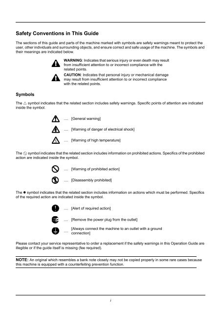 user manual - Utax