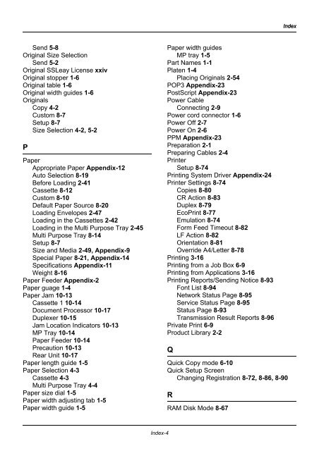 user manual - Utax