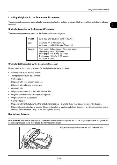 user manual - Utax