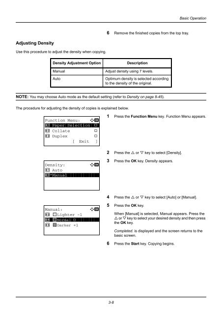 user manual - Utax