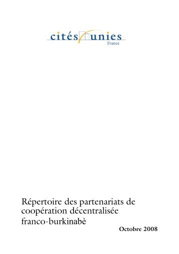 RÃ©pertoire des partenariats de coopÃ©ration dÃ©centralisÃ©e franco ...