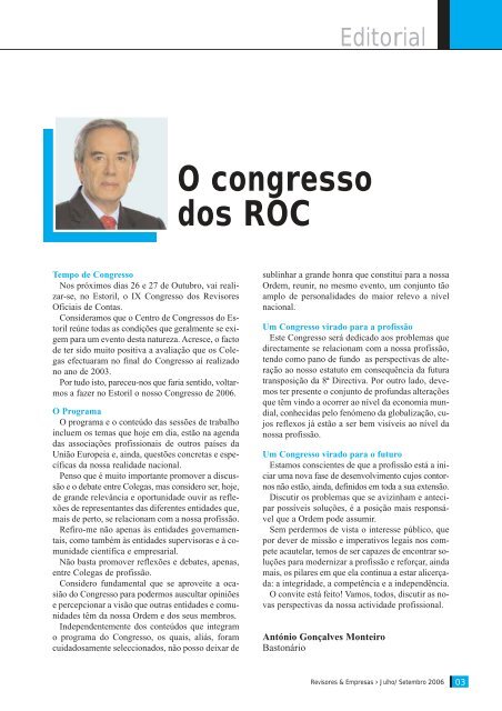 Versão Total ´Formato PDF - Ordem dos Revisores Oficiais de Contas