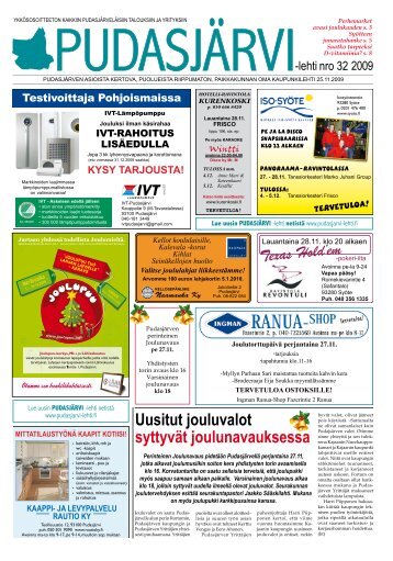 pudasjarvilehti-32-n.. - PudasjÃ¤rvi-lehti ja VKK-Media Oy