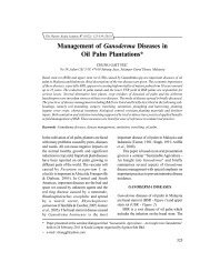 Management of Ganoderma Diseases in Oil Palm ... - South East Asia