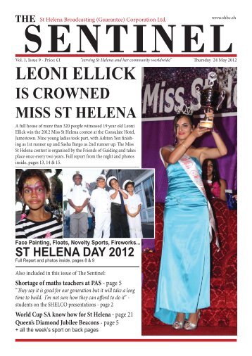 The Sentinel - 24 May 2012 - SHBC St Helena Island