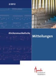 Kirchenmusikalischen Mitteilungen - Kirchenmusik im Erzbistum ...