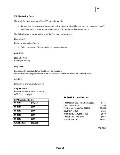 Click for PDF of QEP Document - Southeastern Technical College