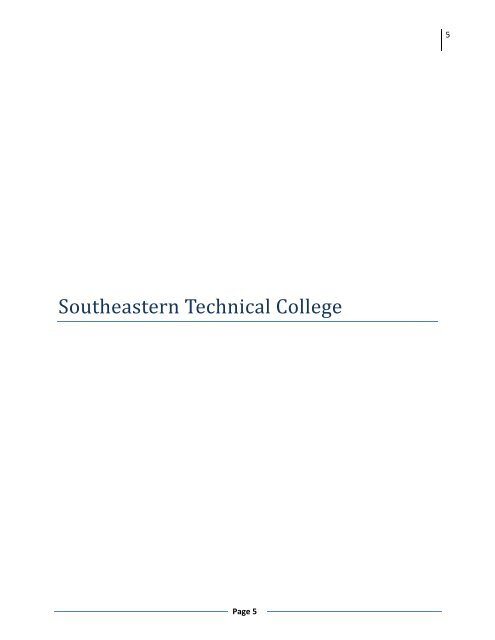 Click for PDF of QEP Document - Southeastern Technical College