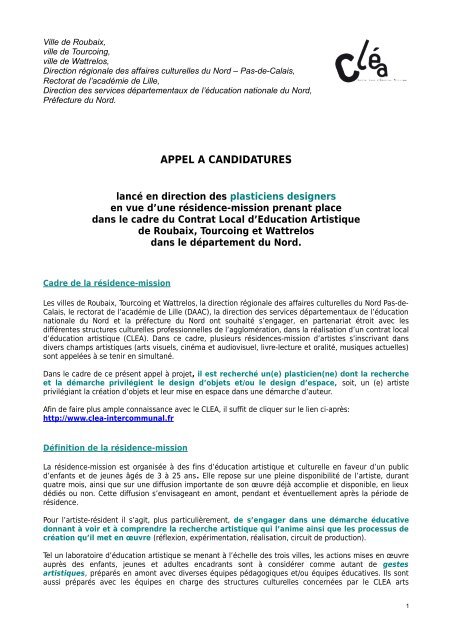 APPEL A CANDIDATURES - Tram