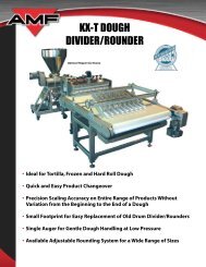 KX-T DOUGH DIVIDER/ROUNDER - AMF Bakery Systems