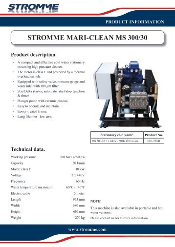 STROMME MARI-CLEAN MS 300/30 - Eitzen group