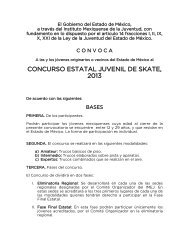 CONCURSO ESTATAL JUVENIL DE SKATE, 2013 - Gobierno del ...