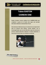 Los Tubos EASTON Carbon One Carbono - Taller de Arquería