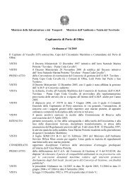 Ordinanza n°34/2005 della Capitaneria di Porto di Olbia