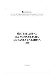 sÃ­ntese anual da agricultura de santa catarina 1995 - Cepa