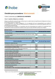 Checklist para proveedores - Nivel avanzado - Ihobe