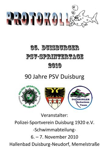 Protokollende - Polizei-Sportverein Duisburg 1920 e.V.