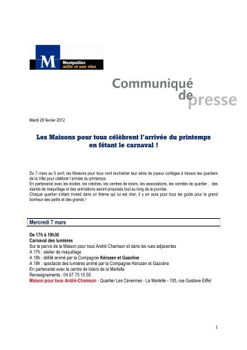 CP Carnavals des MPT 2012 - Montpellier