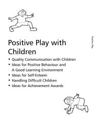 Positive Play with Children - Sask Sport Inc.