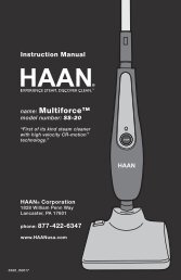 SS20 - HAAN Multiforce User Manual