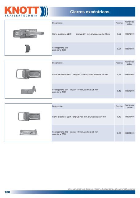 Componentes para remolques - Produkte24