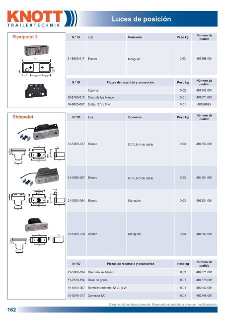 Componentes para remolques - Produkte24
