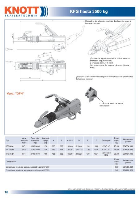 Componentes para remolques - Produkte24