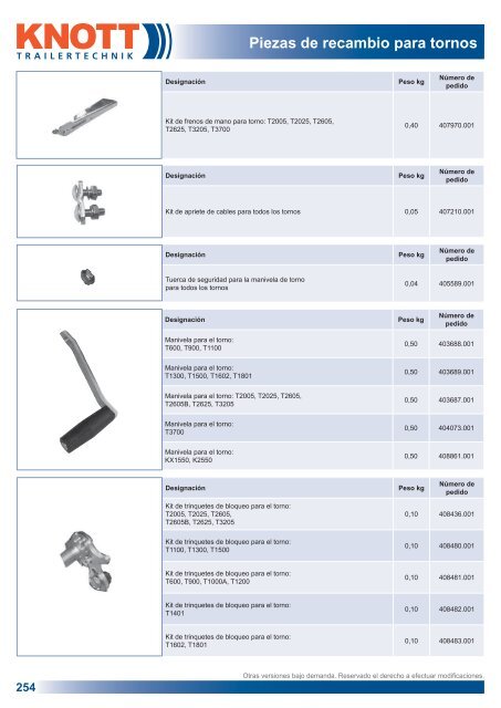 Componentes para remolques - Produkte24