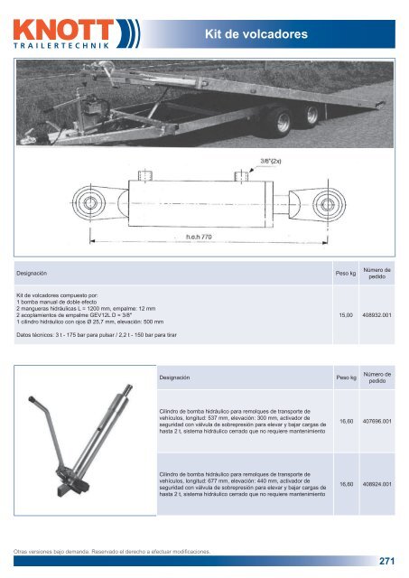 Componentes para remolques - Produkte24