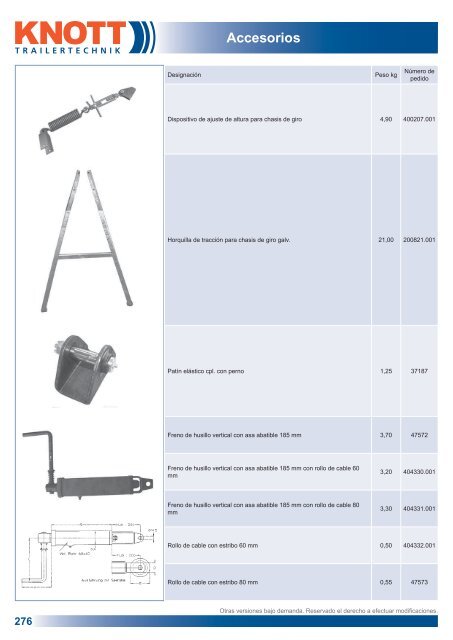 Componentes para remolques - Produkte24