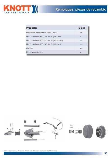 Componentes para remolques - Produkte24