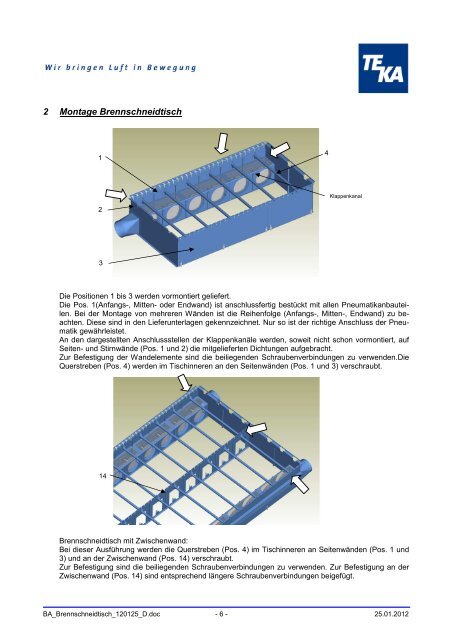 Bedienungsanleitung - TEKA GmbH