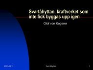 SvartÃ¥hyttan, kraftverket som inte fick byggas, Olof von Kogerer - Sero