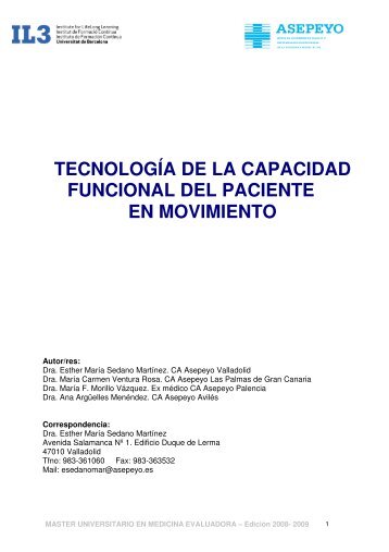 tecnologÃ­a de la capacidad funcional del paciente en movimiento