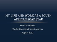 My Life and Work as a South African Soap Star