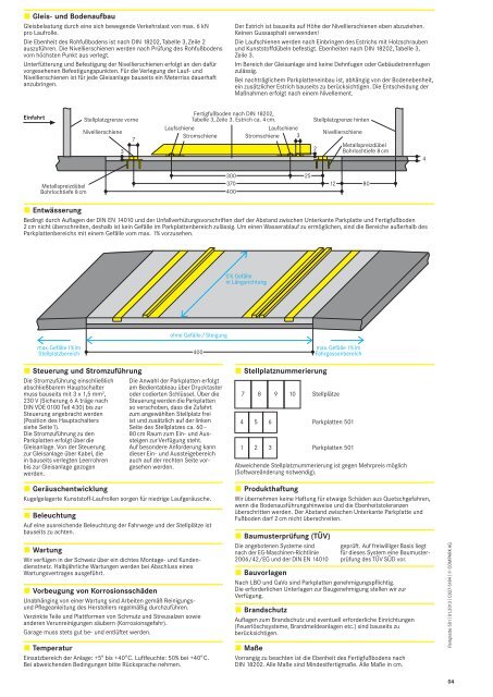 Datenblatt Wöhr Parkplatte 501 - Compark