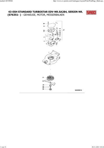 43-esh standard turbostar edv-nr.sa284, serien nr. (076351- )