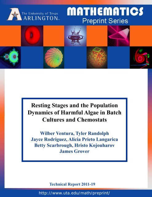 Resting Stages and the Population Dynamics of Harmful Algae in ...