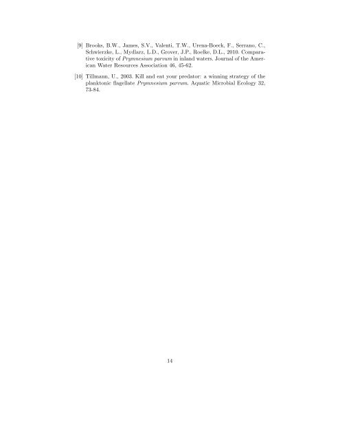 Resting Stages and the Population Dynamics of Harmful Algae in ...